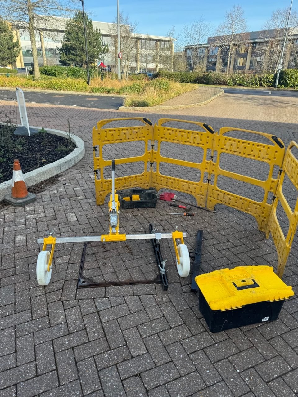 Professional manhole access equipment for drain excavation and upgrades